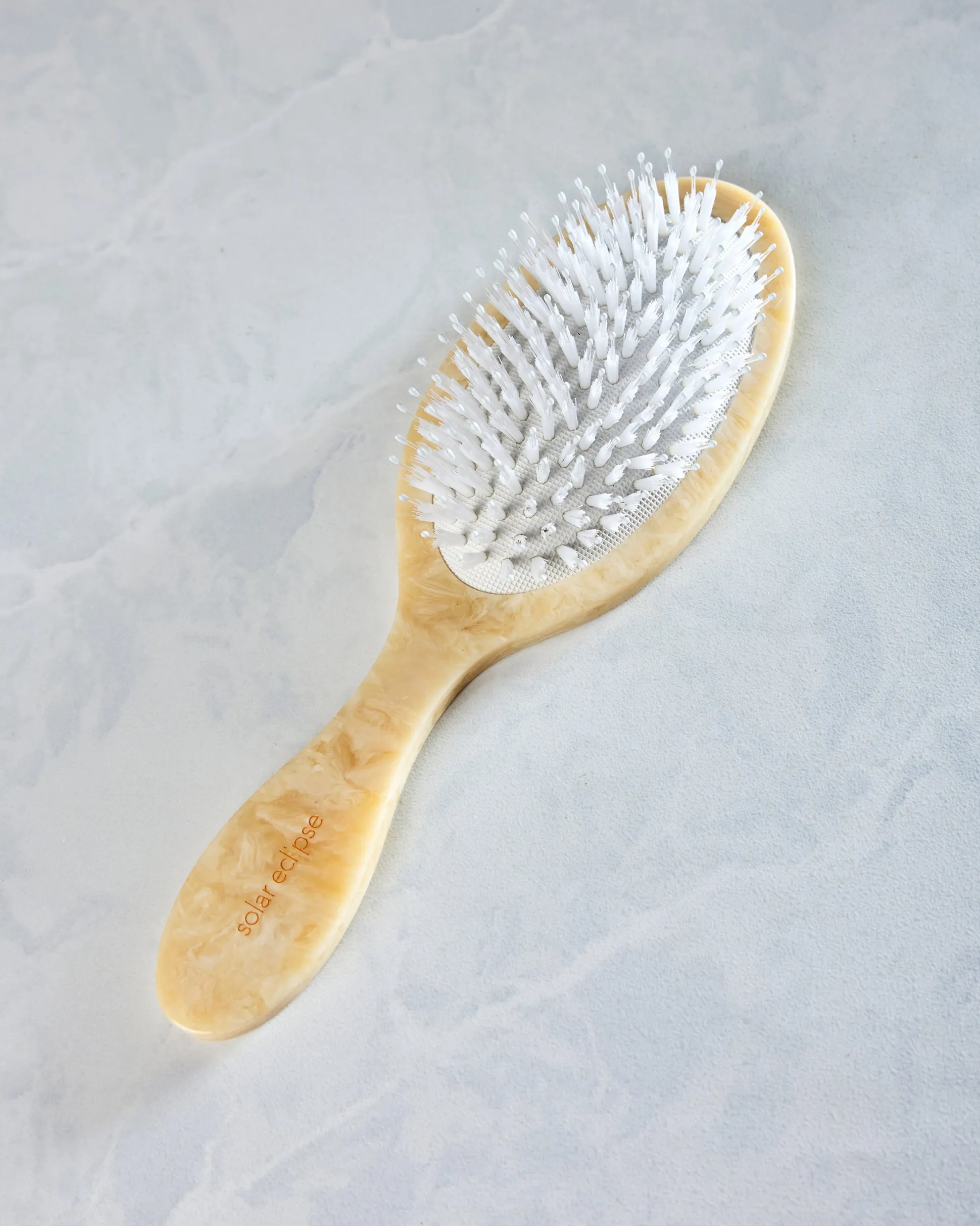 Hand Painted Palm Trees Amazing Hair Brush in Ivory Combo