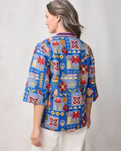 Harlow Tunic in Songbird Quilt