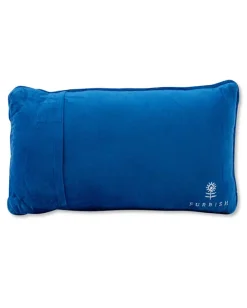Hold My Horses Needlepoint Pillow in Royal Blue Combo