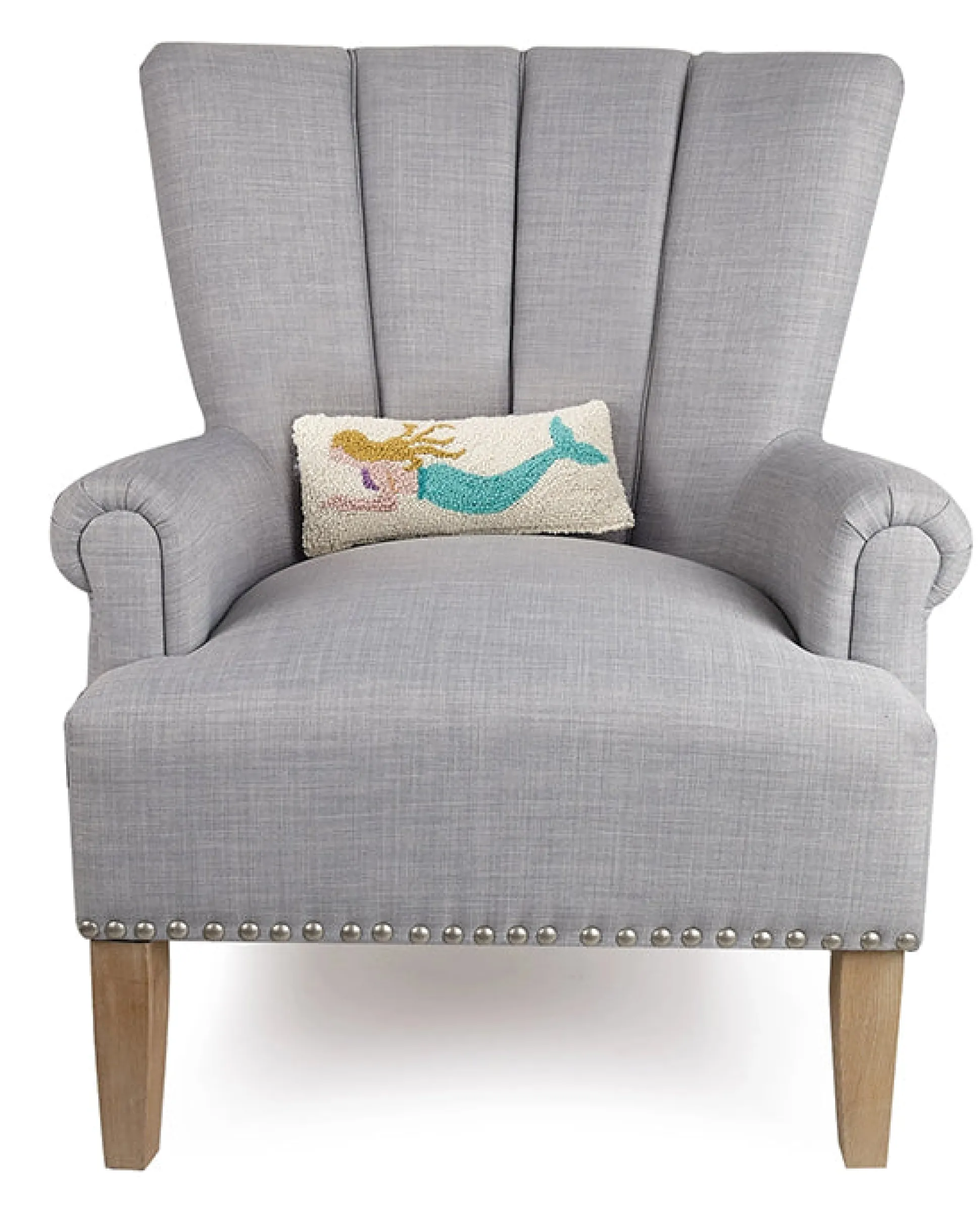 Hook Pillow in Blue Mermaid