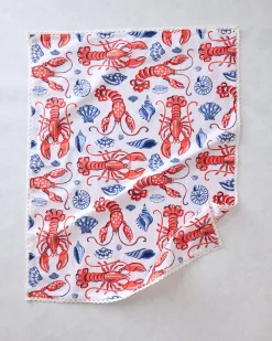 Hostess Kitchen Towels in Lobster Landing