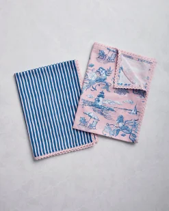 Hostess Kitchen Towels in Mermaid Toile