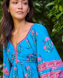 Jasmine Blouse in Salt Air Flowers