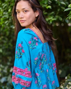 Jasmine Blouse in Salt Air Flowers