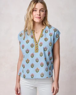 Jordan Blouse in Wildflower Walks