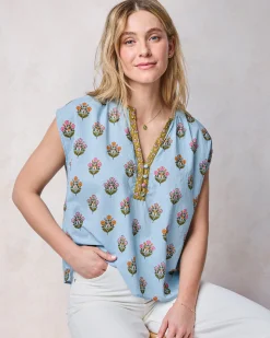 Jordan Blouse in Wildflower Walks