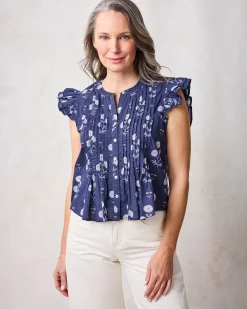 Katie Blouse in Marigold Bloom