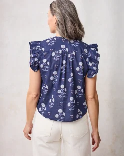 Katie Blouse in Marigold Bloom