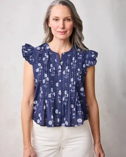 Katie Blouse in Marigold Bloom