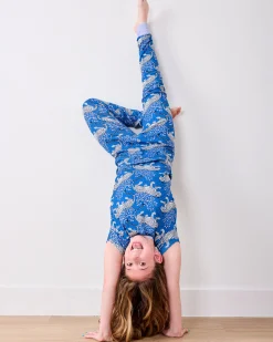 Kids Organic Pima Short Sleeve PJ Set in Bagheera