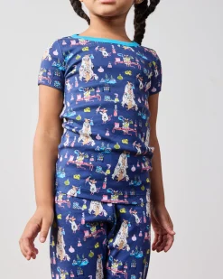 Kids Organic Pima Short Sleeve PJ Set in It's Alive