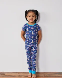 Kids Organic Pima Short Sleeve PJ Set in It's Alive