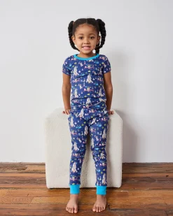 Kids Organic Pima Short Sleeve PJ Set in It's Alive