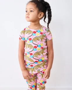 Kids Short Sleeve PJ Set in Birthday Bagheera
