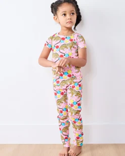 Kids Short Sleeve PJ Set in Birthday Bagheera