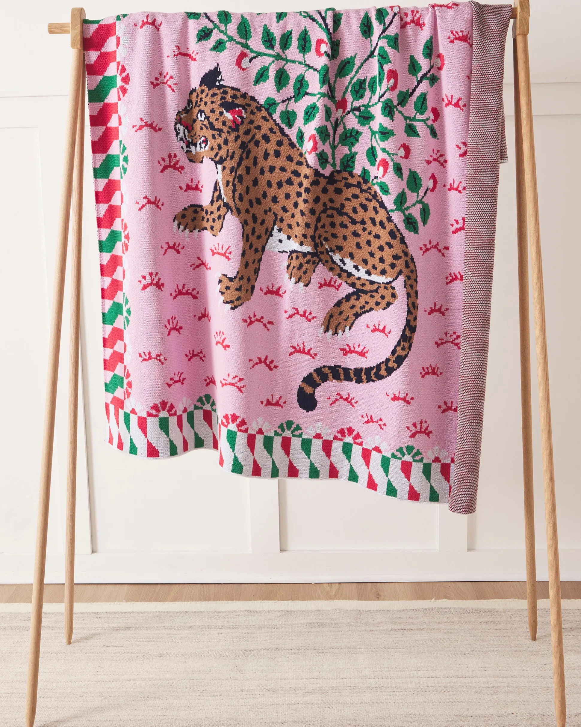 Knit Throw Blanket in Bagheera