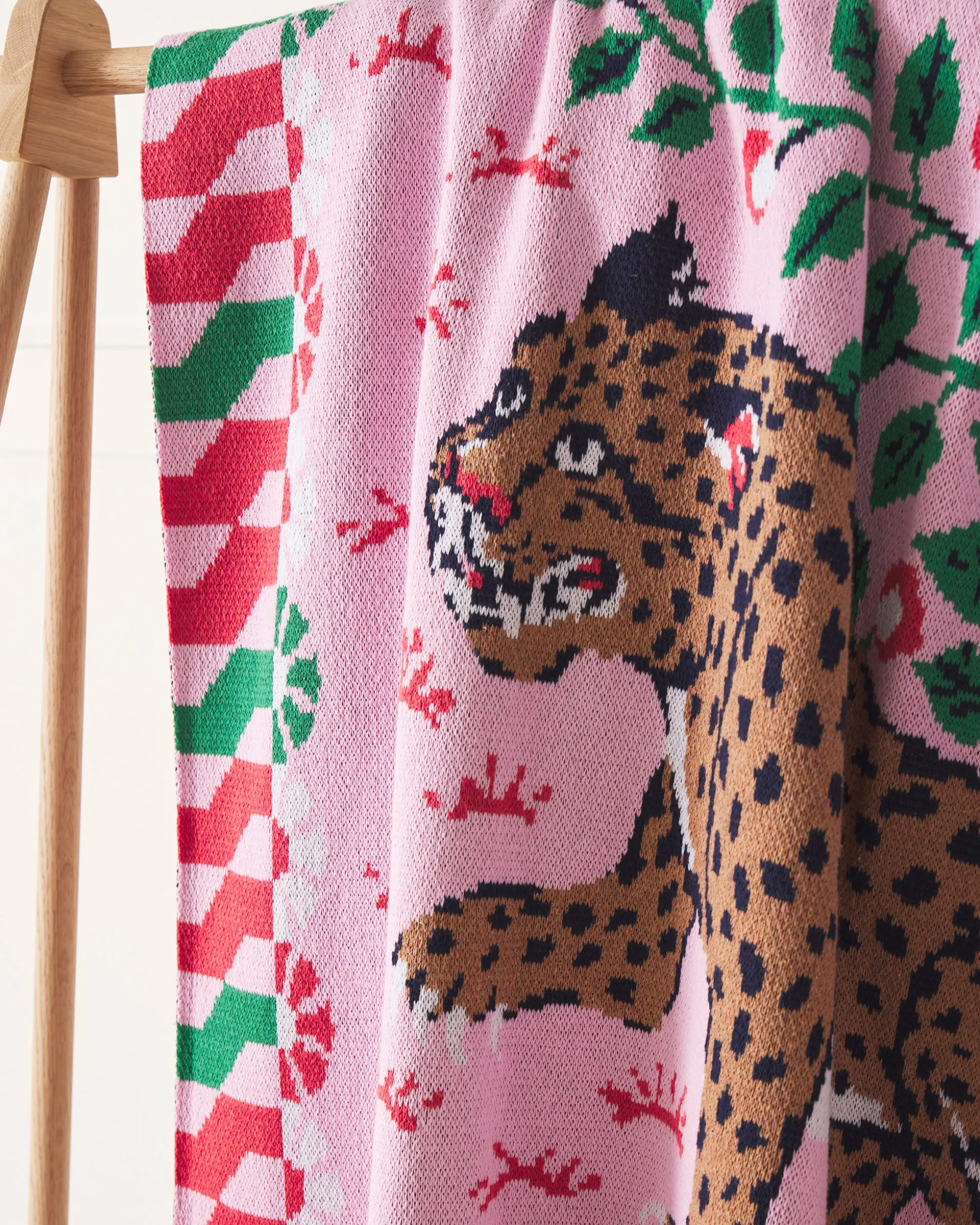 Knit Throw Blanket in Bagheera