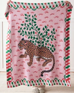 Knit Throw Blanket in Bagheera