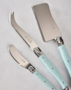 Laguiole 3- Piece Turquoise Cheese Knife Set in Turquoise
