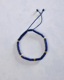 Lapis Heishi Stone Bracelet in Lapis