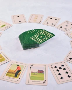 Legendary Courses Playing Cards in Green