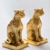 Leopard Bookend Set in Gold