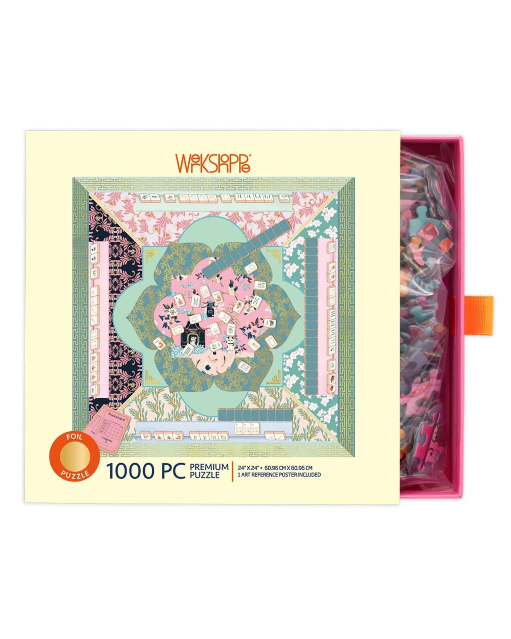 Let's Play Mahjong 1000 Piece Puzzle in Multi