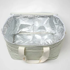Light Cooler Bag La Palma in Sage Stripe