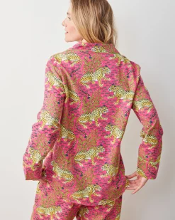 Lightweight Flannel Long PJ Set in Bagheera