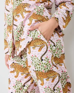 Lightweight Flannel Long PJ Set in Bagheera