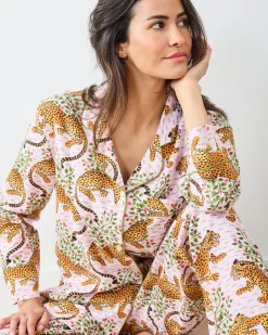 Lightweight Flannel Long PJ Set in Bagheera