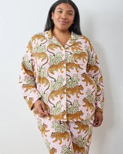 Lightweight Flannel Long PJ Set in Bagheera