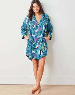 Lightweight Flannel Sleep Shirt in Must Love Dogs