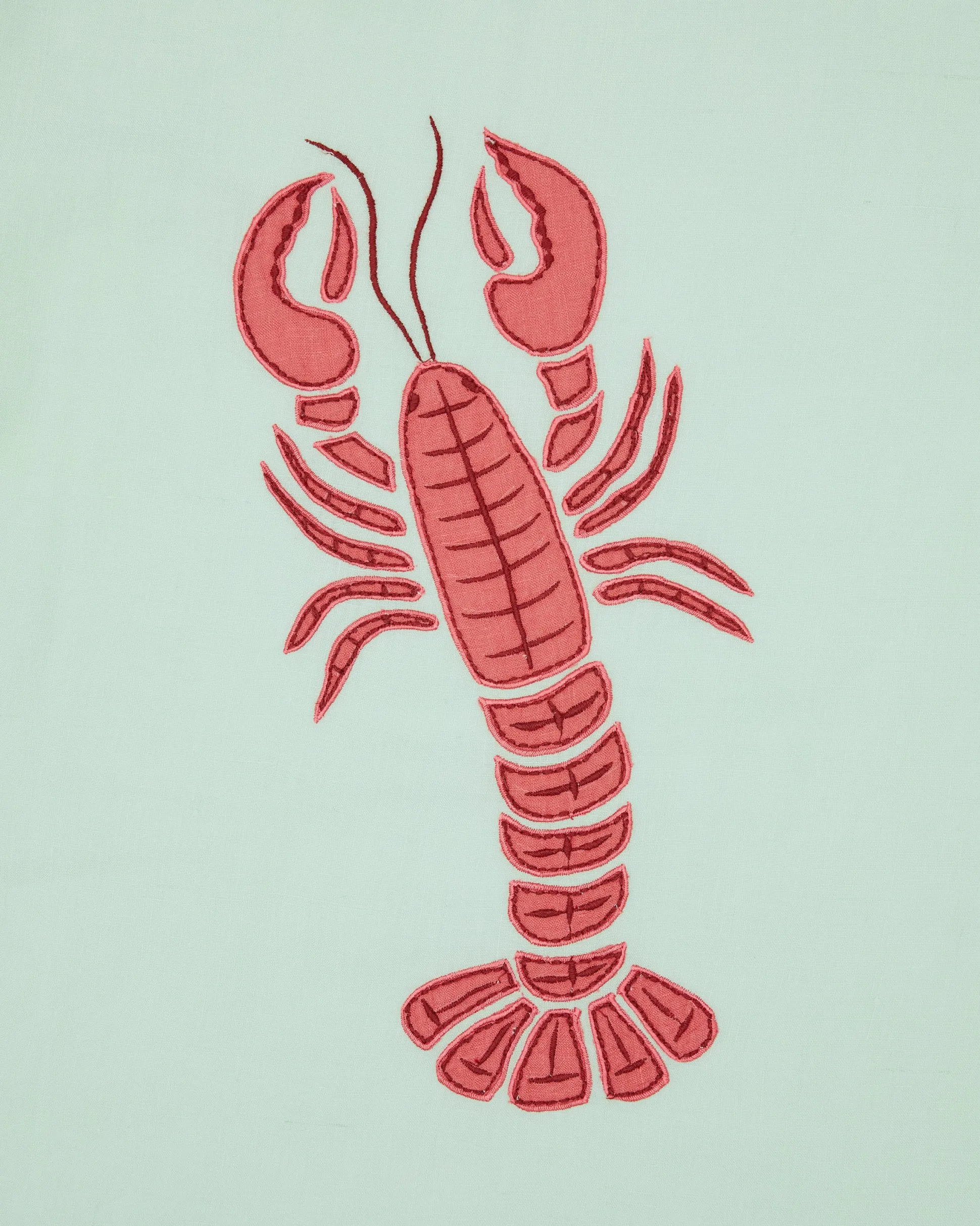 Linen Resort Set in Lobster Landing Applique