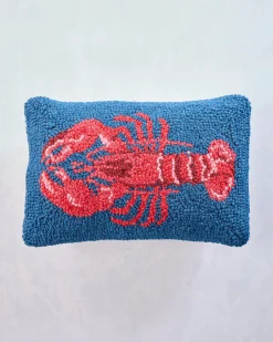 Lobster Hook Pillow in Blue Combo