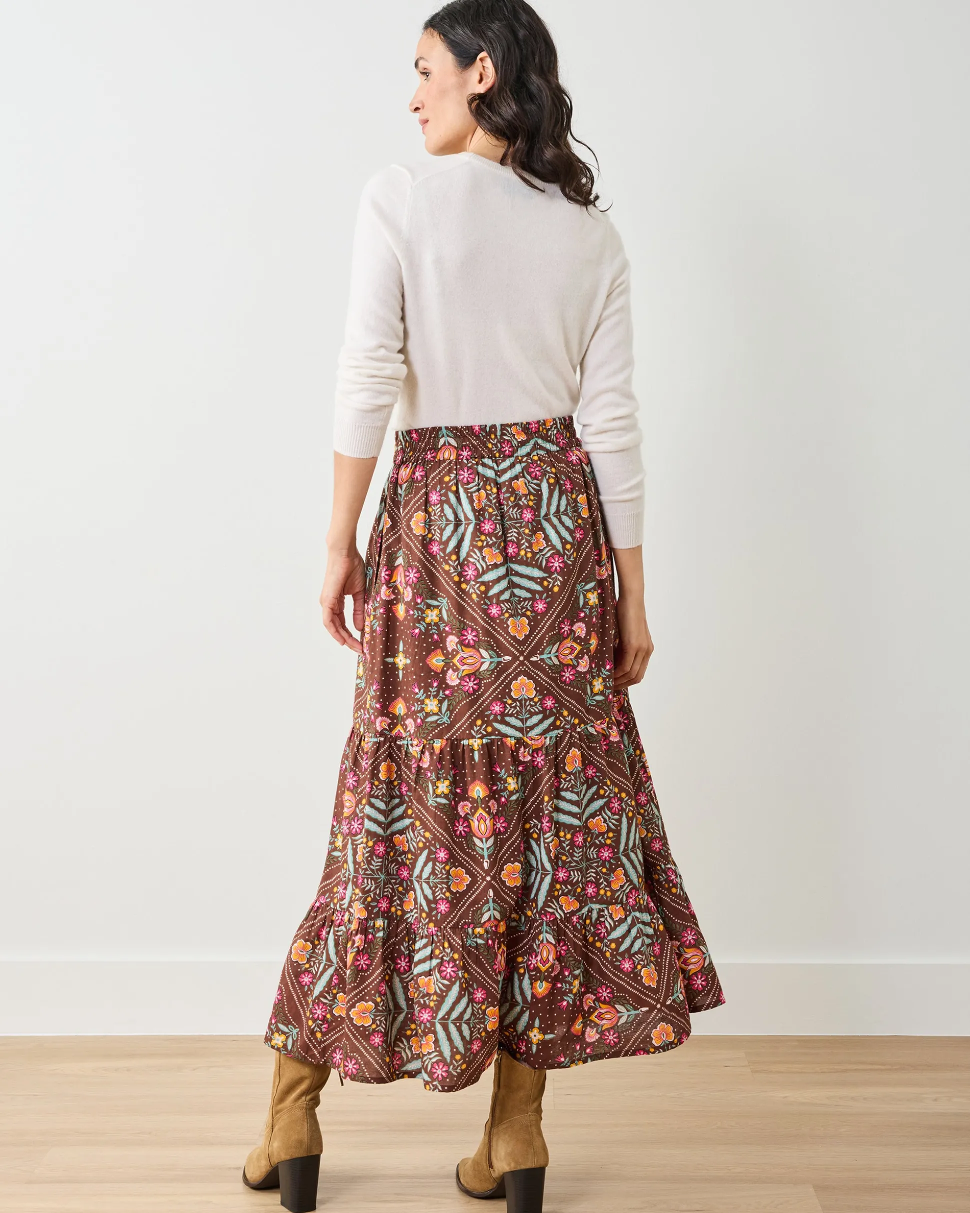 Lone Star Skirt in Floral Bandana
