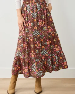 Lone Star Skirt in Floral Bandana