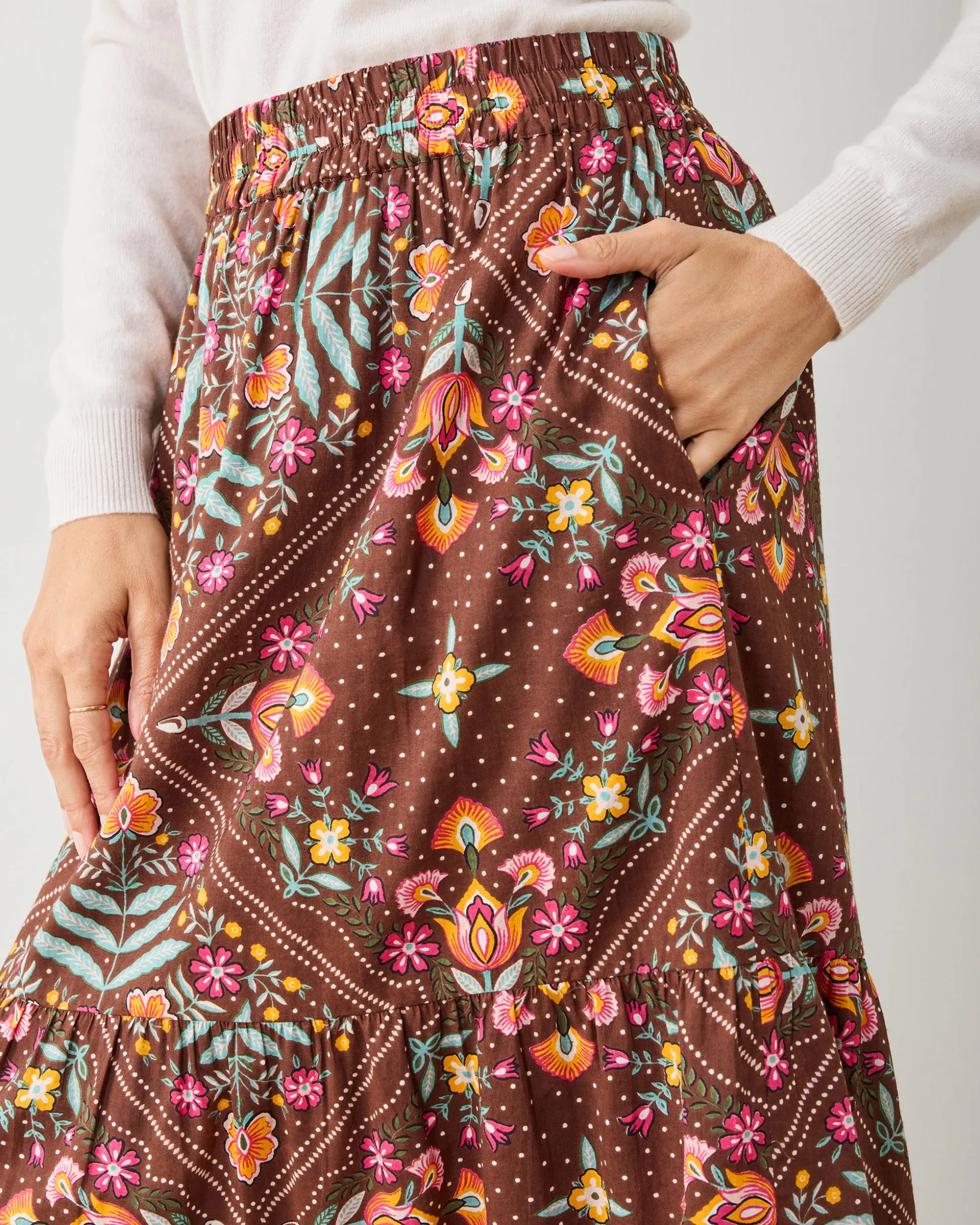 Lone Star Skirt in Floral Bandana