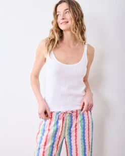 Long PJ Pants & Esme Tank Bundle in Wavy Stripes