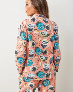 Long PJ Set in Champagne & Caviar