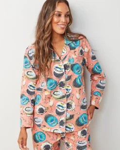 Long PJ Set in Champagne & Caviar