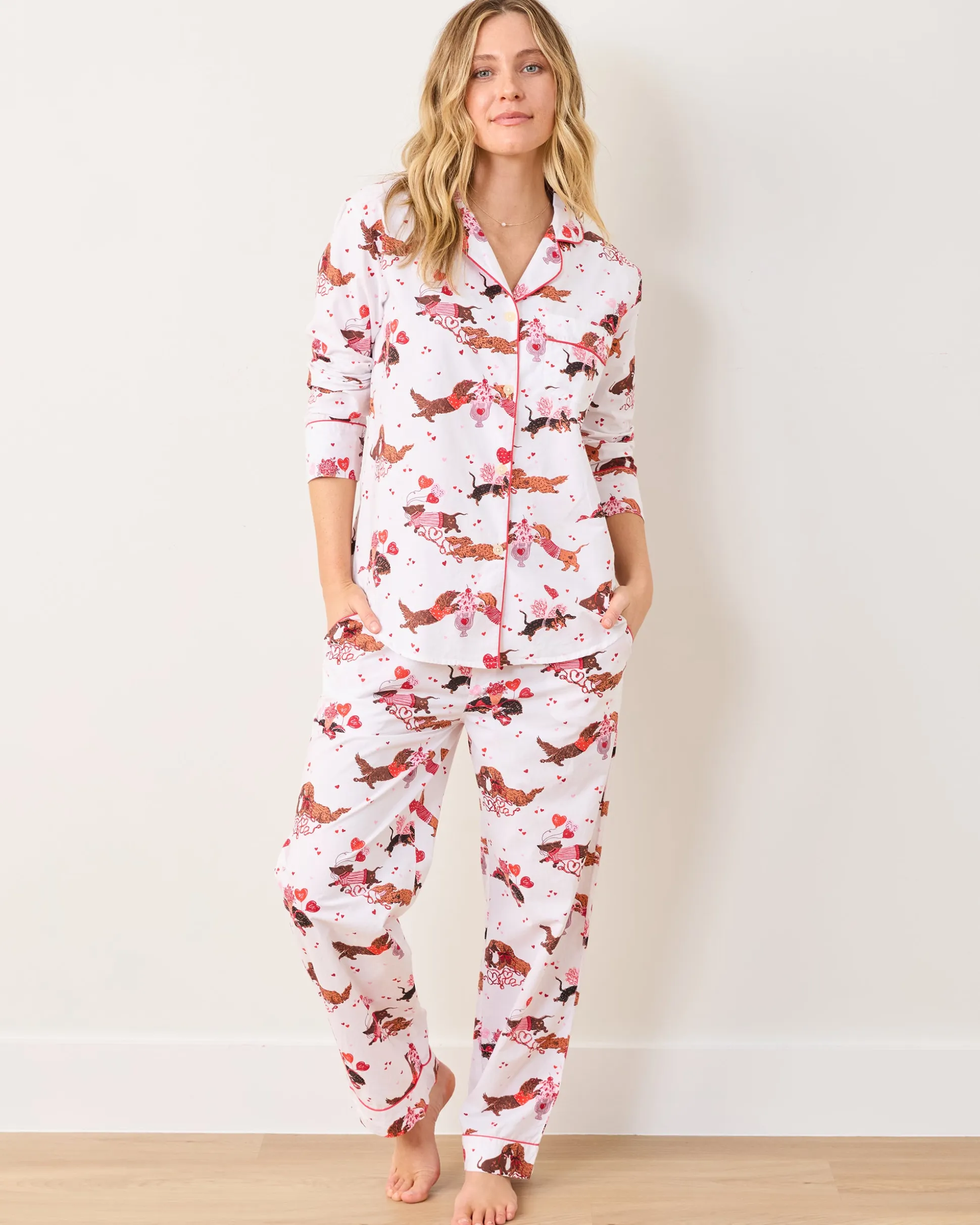 Long PJ Set in Dachshund Date