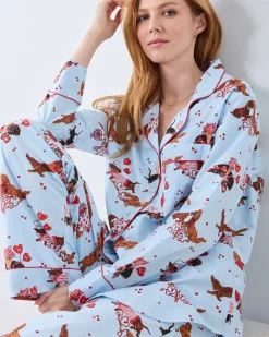 Long PJ Set in Dachshund Date