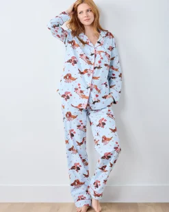 Long PJ Set in Dachshund Date