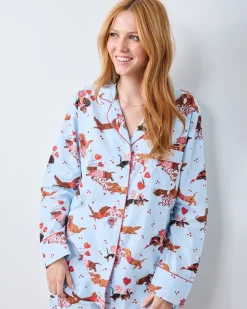 Long PJ Set in Dachshund Date