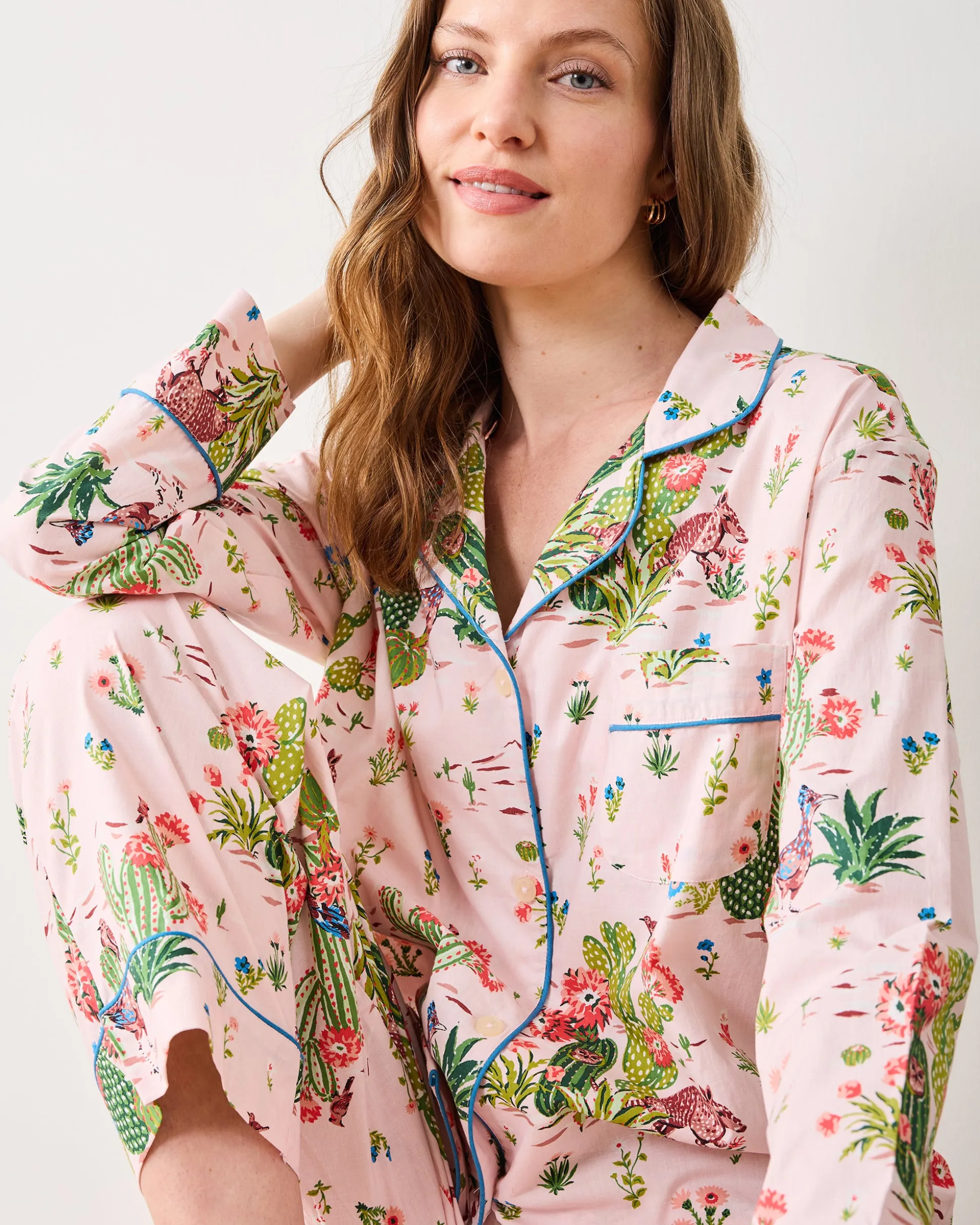 Long PJ Set in Desert Dream