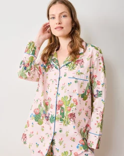 Long PJ Set in Desert Dream
