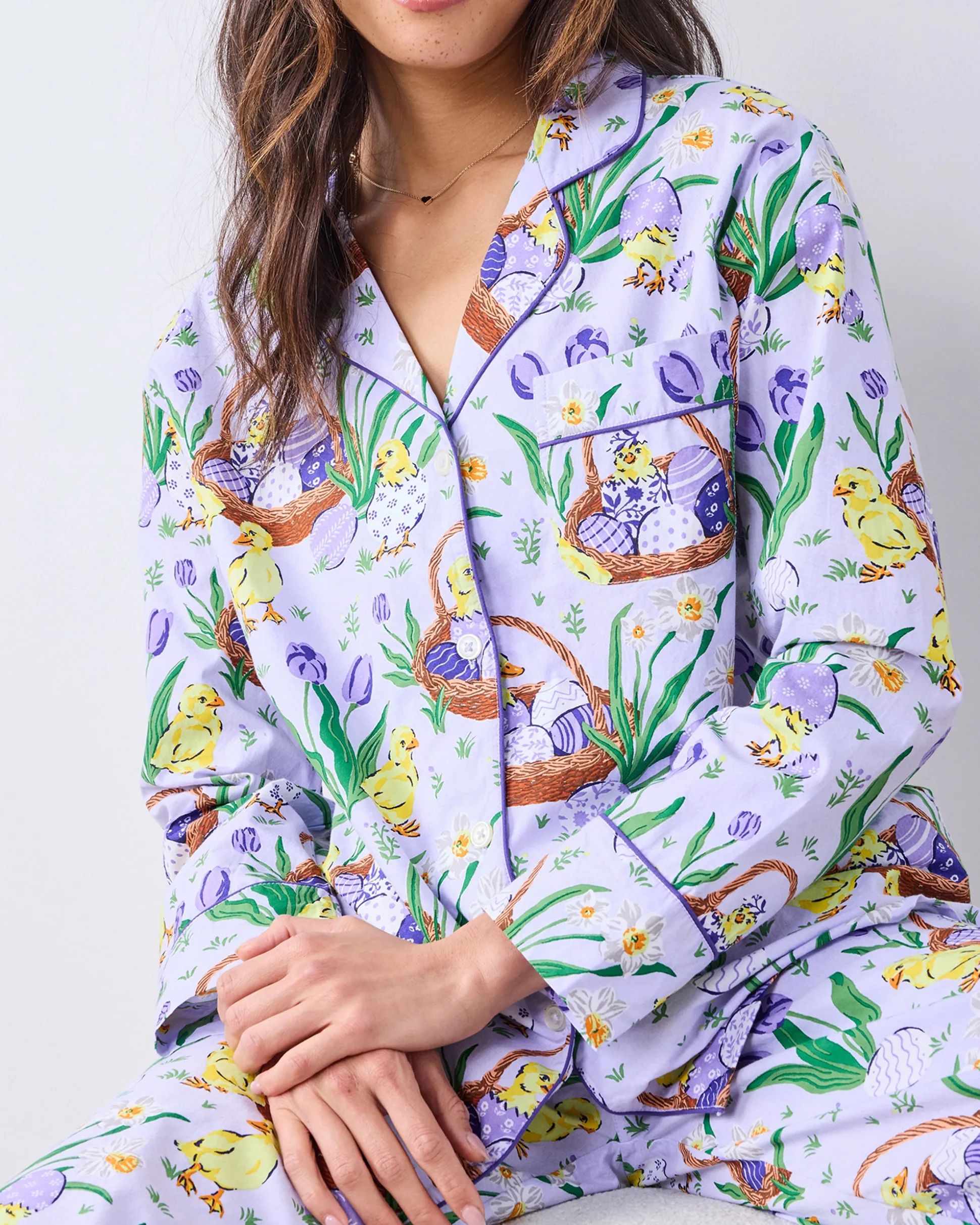 Long PJ Set in Egg Hunt
