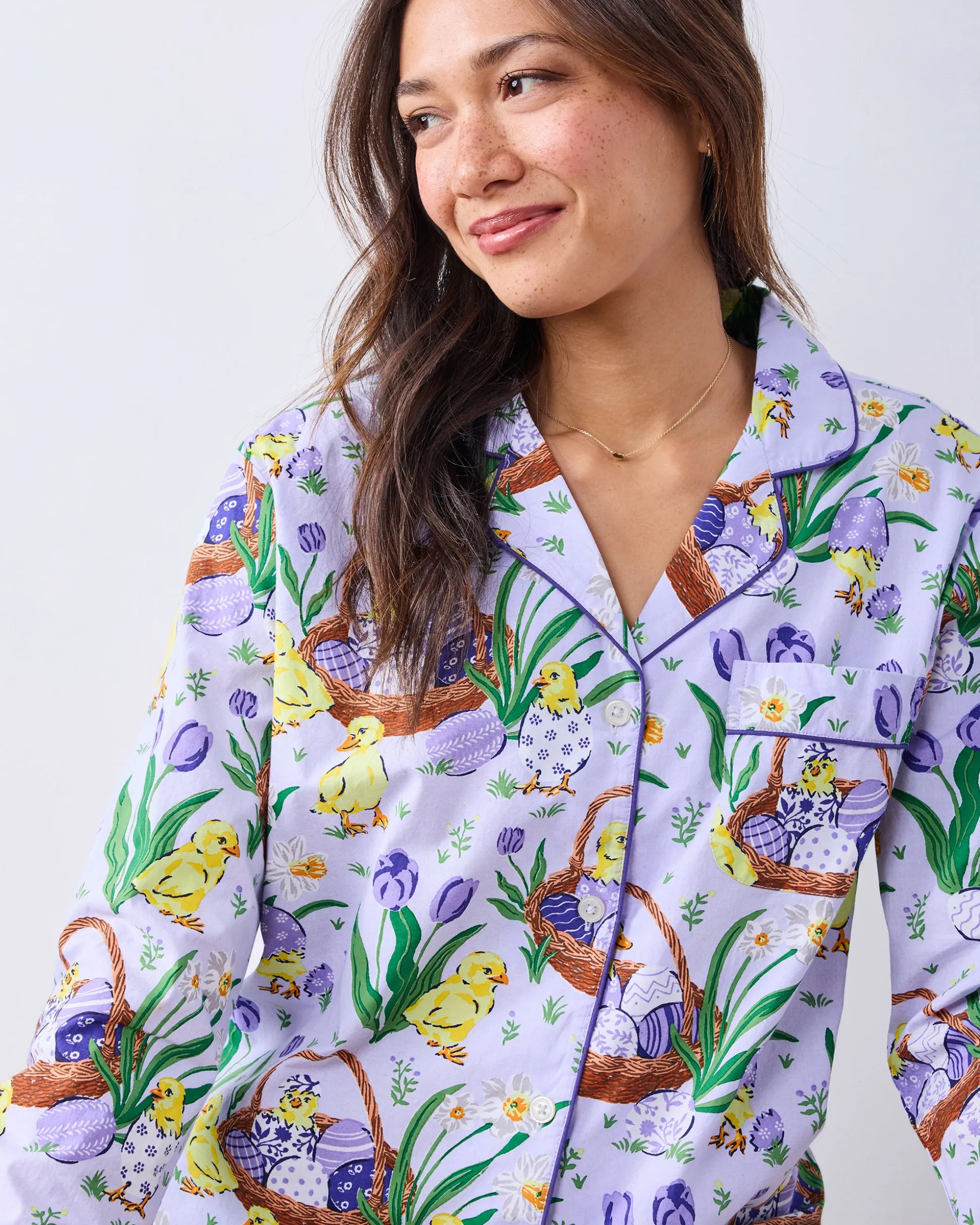 Long PJ Set in Egg Hunt