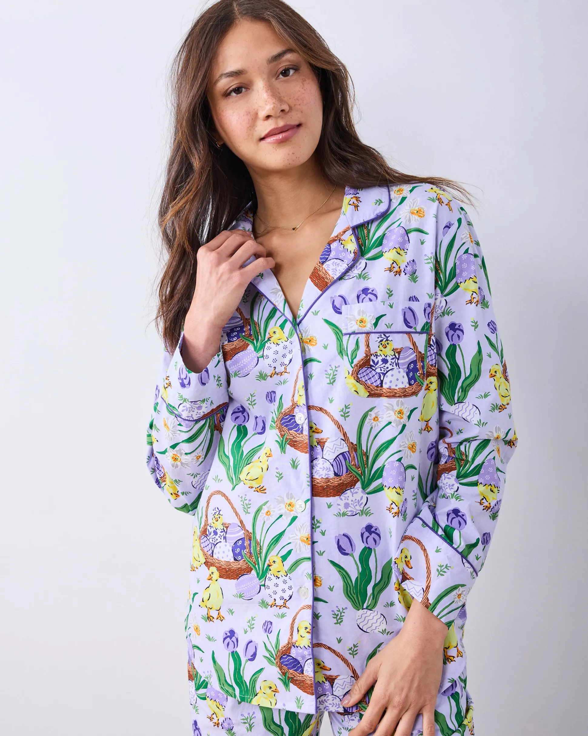Long PJ Set in Egg Hunt